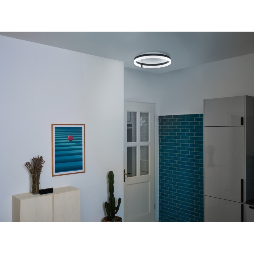 Osram - LED stropna svjetiljka DECOR CIRCLE LED/32W/230V 3000/4000/6500K Ø 50 cm crna/bijela