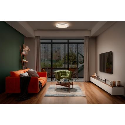 Osram - LED stropno svjetlo ORBIS HELMAN LED/16W/230V pr. 29,5 cm srebrna
