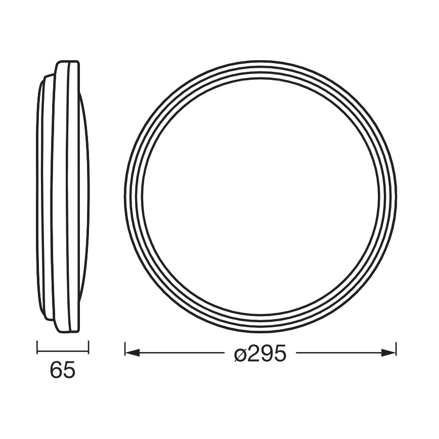 Osram - LED stropno svjetlo ORBIS HELMAN LED/16W/230V pr. 29,5 cm srebrna