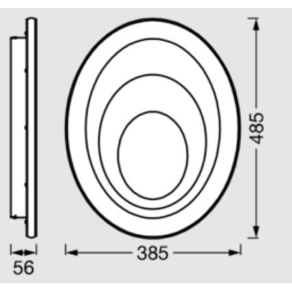 Osram - LED stropno svjetlo ORBIS SPIRAL LED/37W/230V bijelo