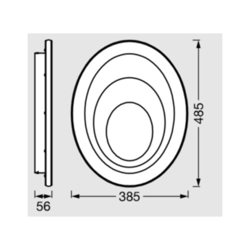 Osram - LED stropno svjetlo ORBIS SPIRAL LED/37W/230V bijelo