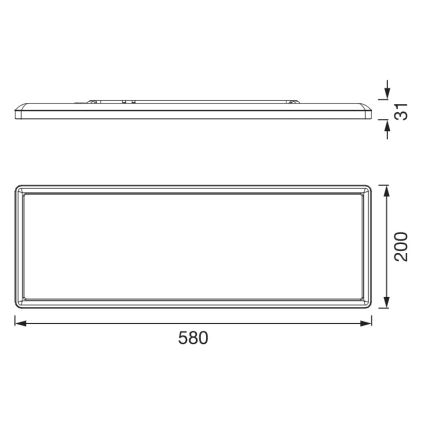 Osram - LED stropna svjetiljka PLANON EASYFIX LED/24W/230V 2800/4000/6000K IP54 bijela