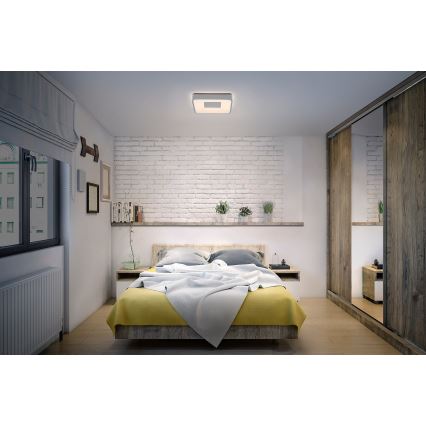 Osram - LED stropna svjetiljka s mogućnošću prigušivanja ORBIS PIANA LED/36W/230V 48,5x48,5 cm srebrna