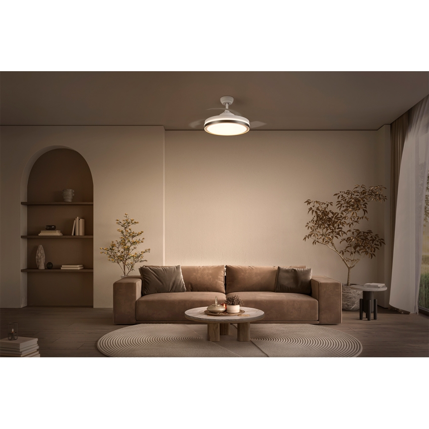 Osram - LED stropna svjetiljka s ventilatorom CEILING FAN LED/66W/230V 3000/4000/6500K bijela + s daljinskim upravljačem