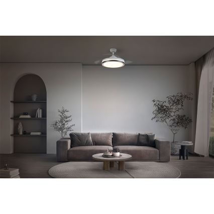 Osram - LED stropna svjetiljka s ventilatorom CEILING FAN LED/66W/230V 3000/4000/6500K bijela + s daljinskim upravljačem