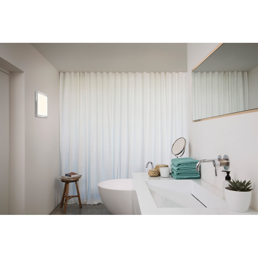 Osram - LED stropno svjetlo za kupaonicu ORBIS DISC LED/22W/230V 3000/4000K 30x30 cm IP44 nehrđajući čelik