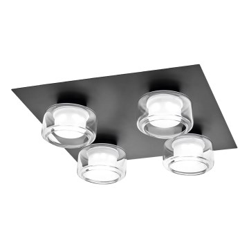 Osram - LED stropno svjetlo za kupaonicu ORBIS FLAME 4xLED/5,5W/230V 3000/4000K IP44 crna