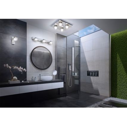 Osram - LED kupaonsko stropno svjetlo ORBIS FLAME 4xLED/5,5W/230V 3000/4000K IP44 sjajni krom