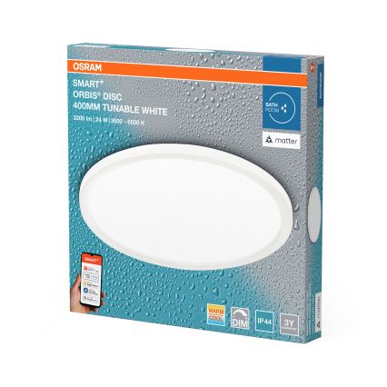 Osram - LED prigušivo stropno svjetlo za kupaonicu SMART+ DISC LED/24W/230V 3000-6500K IP44 Wi-Fi