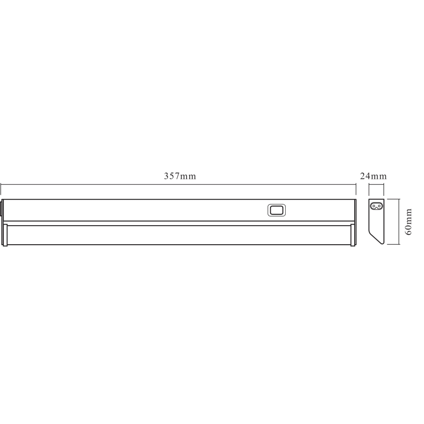 Osram - LED svjetiljka ispod ormarića LINEAR LED/6W/230V 3000K 35,7 cm srebrna