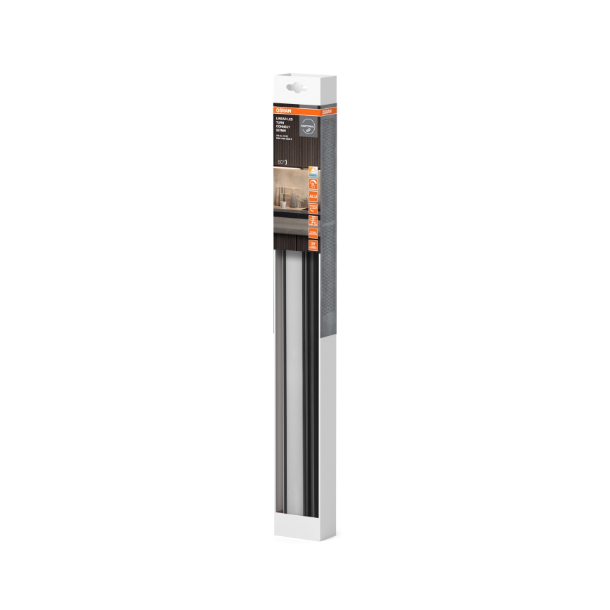 Osram - LED prigušivo svjetlo za ispod ormarića LINEAR TURN LED/10W/230V 3000/4000/6500K 55 cm crno