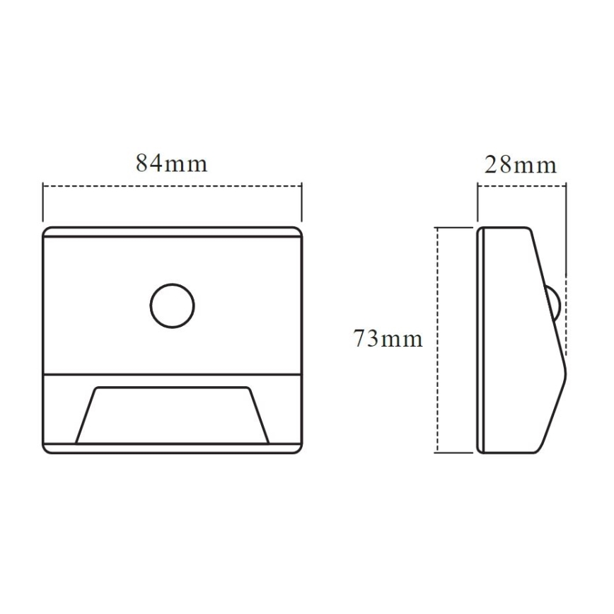 Osram - LED svjetiljka za stepenište s senzorom NIGHTLUX LED/0,25W/3xAAA IP54 bijela
