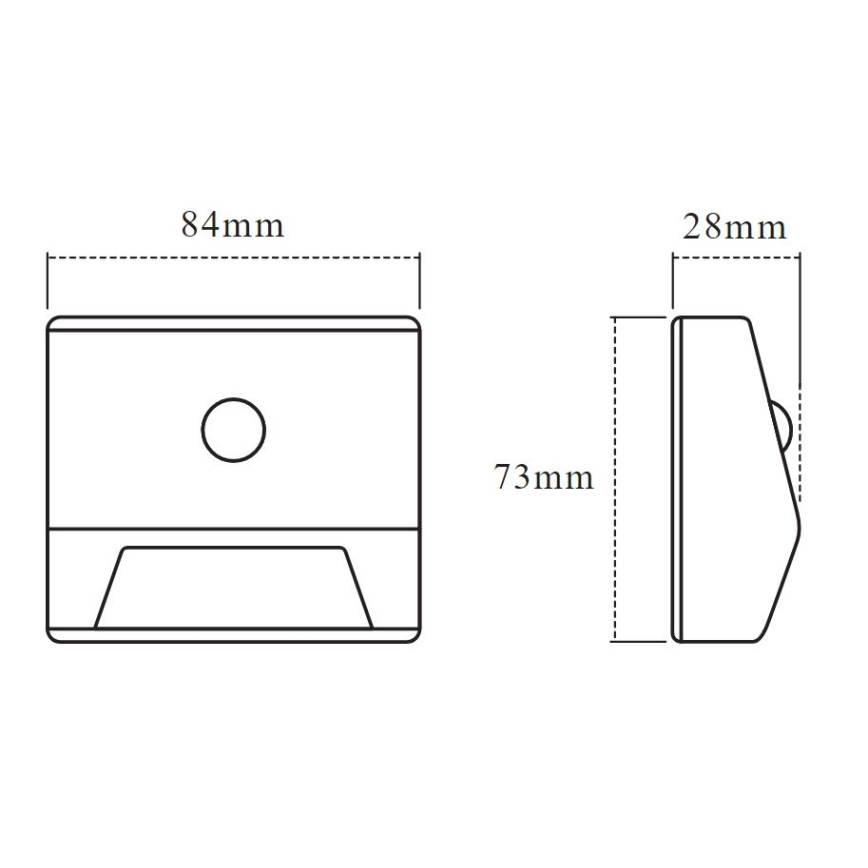 Osram - LED svjetlo za stepenice s senzorom NIGHTLUX LED/0,25W/3xAAA IP54 srebrna
