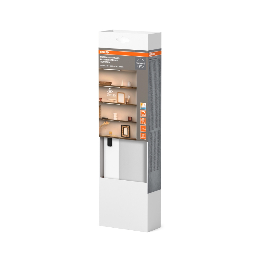 Osram - Prigušiva LED svjetiljka za ispod ormarića sa senzorom pokreta UNDERCABINET LED/5W/230V 3000/4000/6500K 10x30 cm bijela