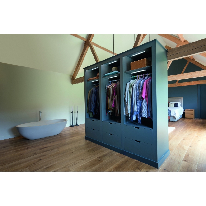 Osram - LED svjetlo za ugradnju ispod ormarića sa senzorom pokreta i sumraka MOBILE LED/1W/5V 500 mAh 20 cm bijelo