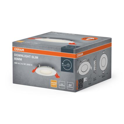 Osram - LED ugradna stropna svjetiljka SLIM LED/4,5W/230V 3000K
