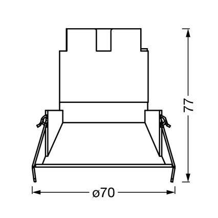 Osram - LED ugradna stropna svjetiljka SPOT TWIST LED/5W/230V, 3000K, Ø 7 cm, bijela