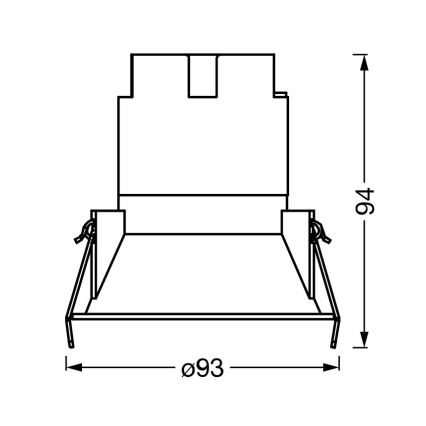 Osram - LED ugradno svjetlo SPOT TWIST LED/10W/230V 3000K promjer 9,3 cm bijela/crna