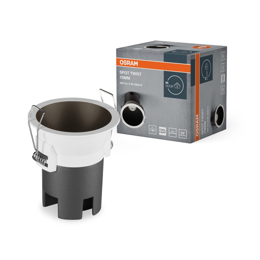 Osram - LED ugradna svjetiljka SPOT TWIST LED/5W/230V 4000K Ø 7 cm bijela/crna