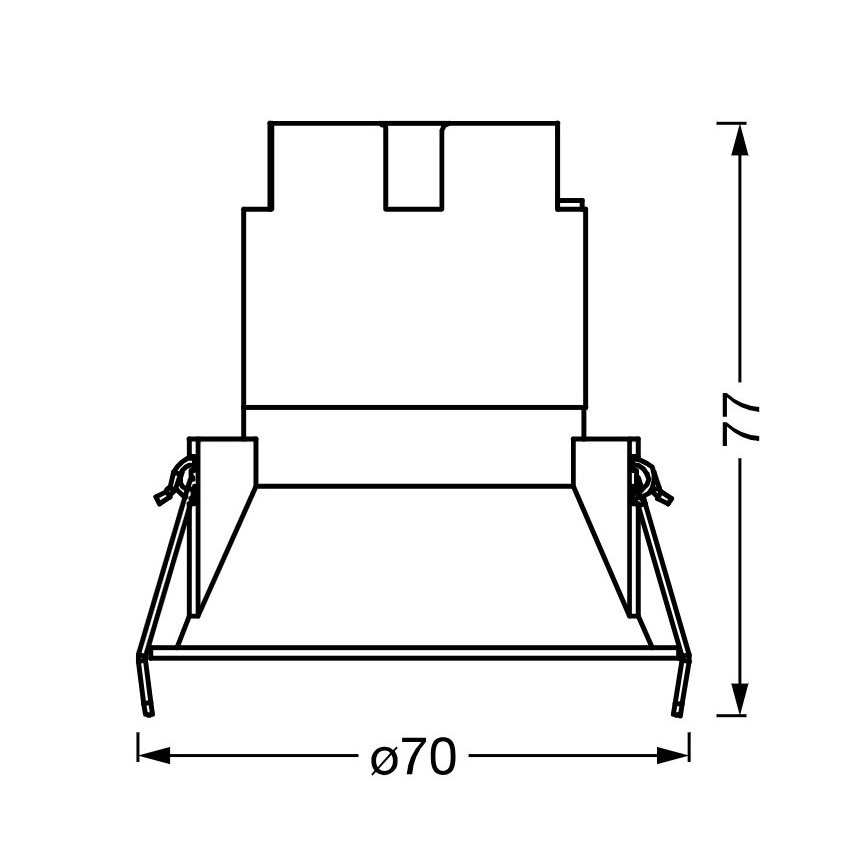 Osram - LED ugradna svjetiljka SPOT TWIST LED/5W/230V 4000K Ø 7 cm bijela/crna