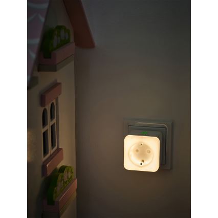 Osram - LED utičnica s prigušivanjem i noćnim svjetlom SCHUKO SMART+ NIGHTLIGHT 3680W/230V Wi-Fi