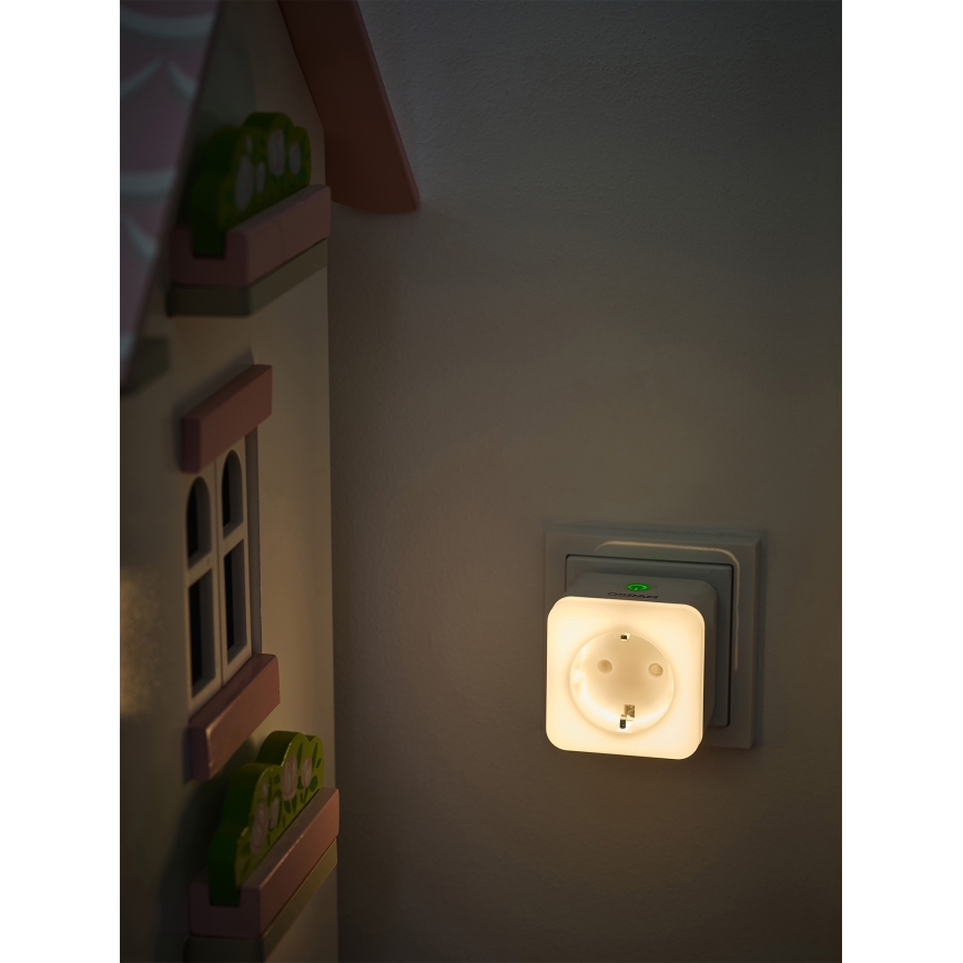 Osram - LED utičnica s prigušivanjem i noćnim svjetlom SCHUKO SMART+ NIGHTLIGHT 3680W/230V Wi-Fi