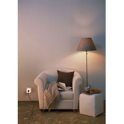 Osram - LED utičnica s prigušivanjem i noćnim svjetlom SCHUKO SMART+ NIGHTLIGHT 3680W/230V Wi-Fi