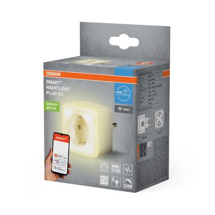 Osram - LED utičnica s prigušivanjem i noćnim svjetlom SCHUKO SMART+ NIGHTLIGHT 3680W/230V Wi-Fi