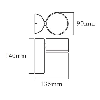 Osram - LED vanjska zidna svjetiljka ENDURA STYLE LED/8W/230V IP44
