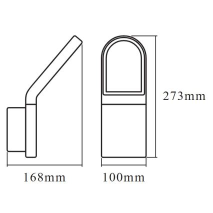 Osram - LED vanjska zidna svjetiljka s senzorem sumraka i pokreta ENDURA STYLE LED/12W/230V IP54