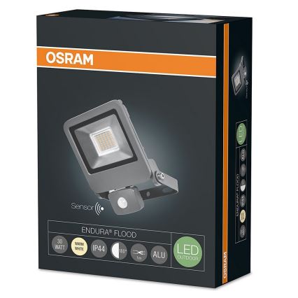 Osram - LED Vanjski reflektor sa senzorom ENDURA 1xLED/30W/230V IP44