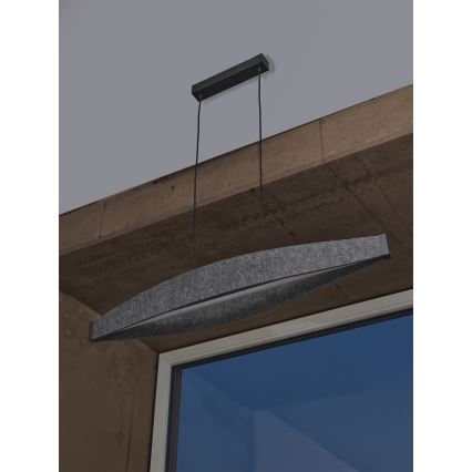 Osram - LED viseći luster na kabelu DECOR FLAT LED/23W/230V sivi