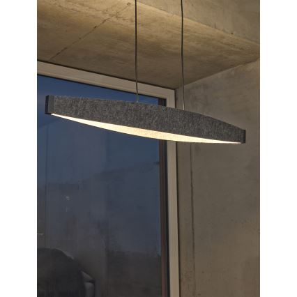 Osram - LED viseći luster na kabelu DECOR FLAT LED/23W/230V sivi