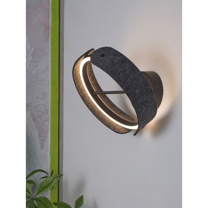 Osram - LED zidna svjetiljka DECOR CURVE LED/20W/230V siva