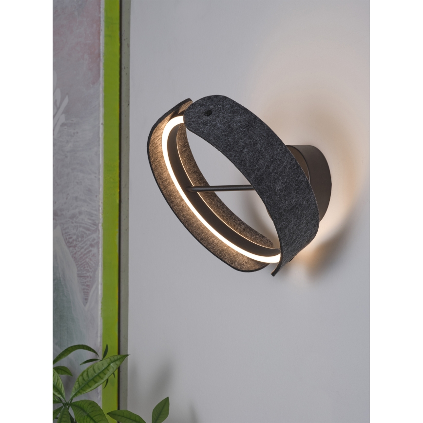 Osram - LED zidna svjetiljka DECOR CURVE LED/20W/230V siva