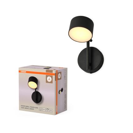 Osram - LED zidna svjetiljka s mogućnošću prigušivanja i dodirnim upravljanjem DECOR KYOTO LED/12W/230V CRI 90 crna