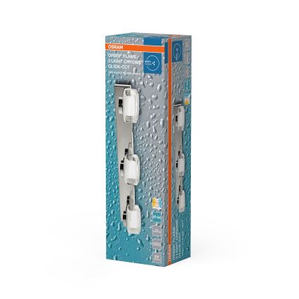 Osram - LED zidna svjetiljka za kupaonicu ORBIS FLAME 3xLED/5,5W/230V 3000/4000K IP44 sjajni krom