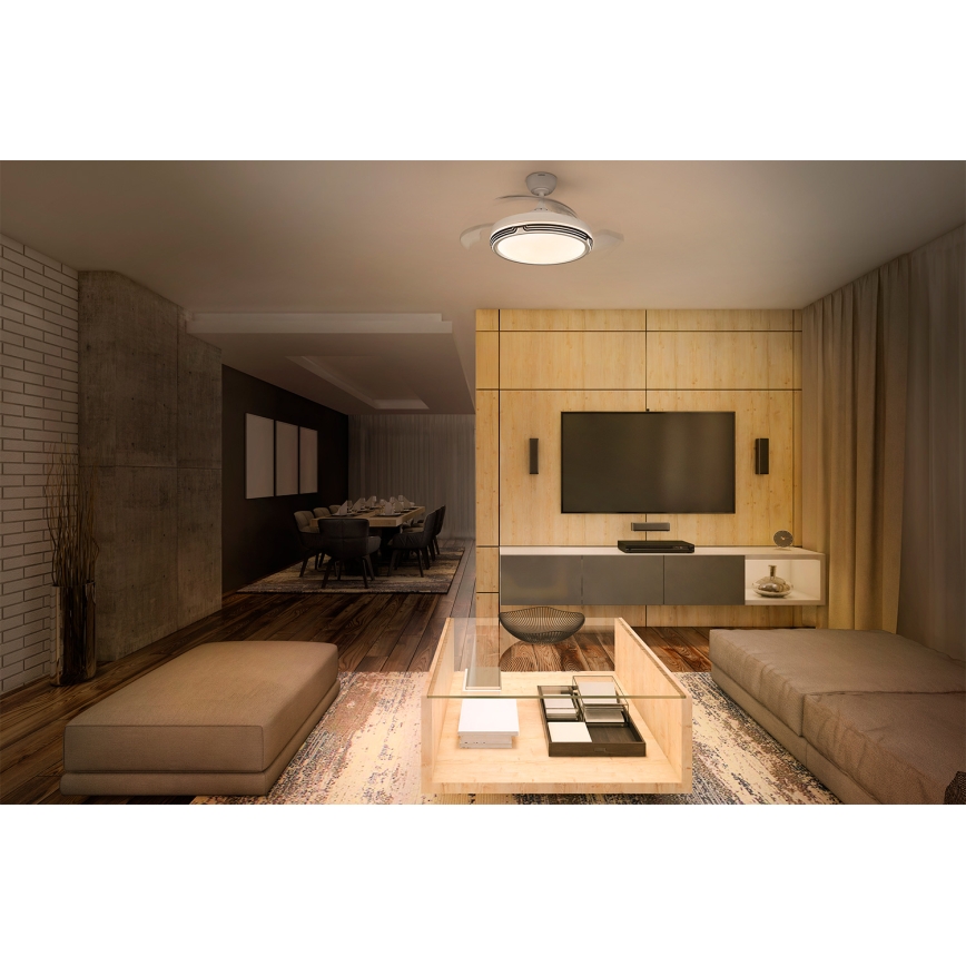 Osram - LED prigušivo stropno svjetlo s ventilatorom LEVECHE LED/36W/230V 3000/4000/6500K + daljinski upravljač