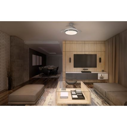 Osram - LED prigušivo stropno svjetlo s ventilatorom LEVECHE LED/36W/230V 3000/4000/6500K + daljinski upravljač