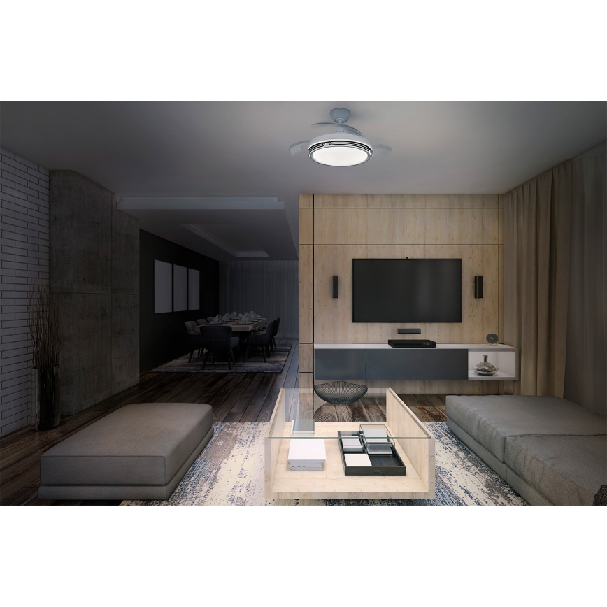 Osram - LED prigušivo stropno svjetlo s ventilatorom LEVECHE LED/36W/230V 3000/4000/6500K + daljinski upravljač
