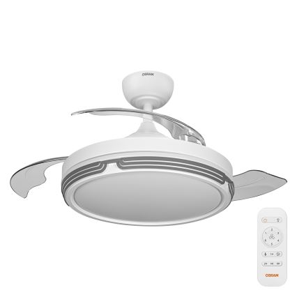 Osram - LED prigušivo stropno svjetlo s ventilatorom LEVECHE LED/36W/230V 3000/4000/6500K + daljinski upravljač
