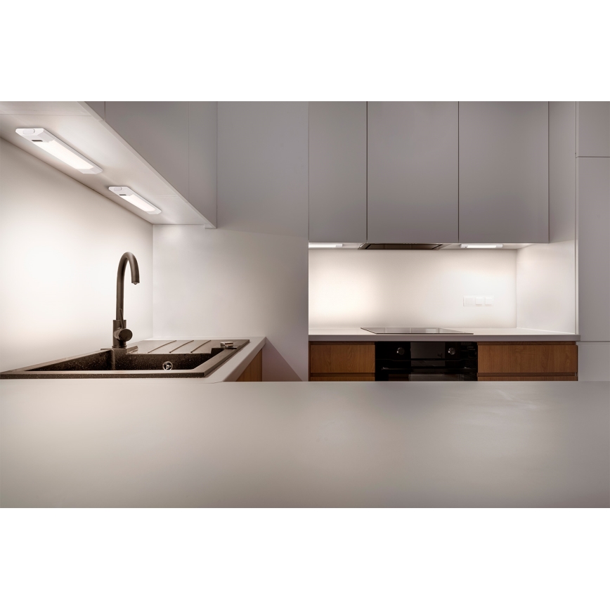 Osram - LED prigušivo svjetlo za ispod ormarića s detektorom pokreta LINEAR EDGE LED/4W/230V 3000/4000/6500K 30 cm bijela