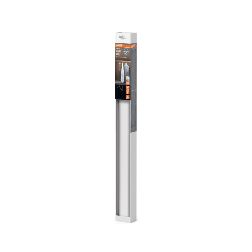 Osram - LED svjetlo za ugradnju ispod ormarića s senzorom pokreta i sumraka LINEAR LED/4W/3,7V 1500 mAh 3000/4000/6500K 60 cm siva