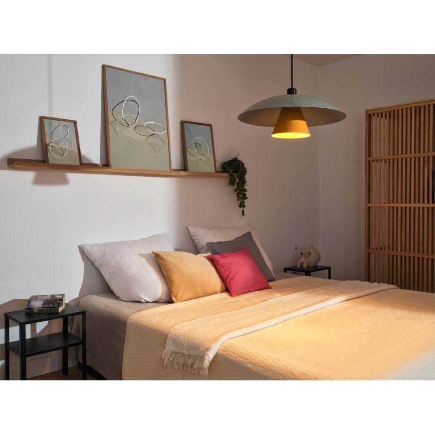 Osram - Luster na sajli DECOR FLYING MUSHROOM 1xE27/25W/230V Ø 50 cm zeleni