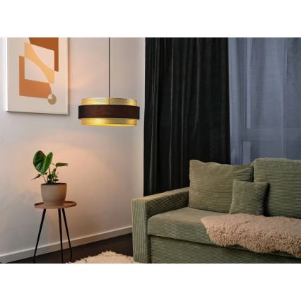 Osram - Luster na sajli DECOR HORNET 3xE27/10W/230V Ø 50 cm crna/zlatna