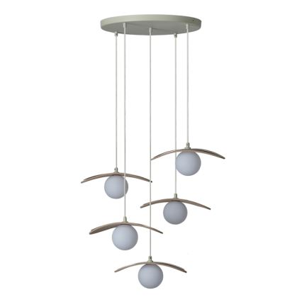 Osram - Luster na sajli DECOR PEARL 5xG9/5W/230V bež