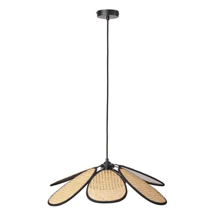 Osram - Luster na sajli DECOR RATTAN 1xE27/15W/230V Ø 58 cm bež/crna