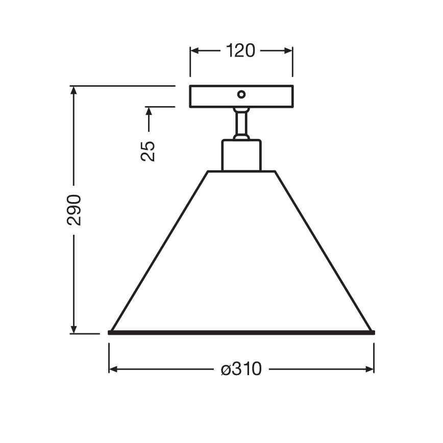 Osram - Nadgradna stropna svjetiljka PULP 1xE27/9W/230V pr. 31 cm