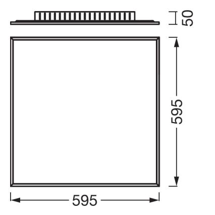 Osram - Nadgradni LED panel PLANON LED/40W/230V 4000K 60x60 cm bijela