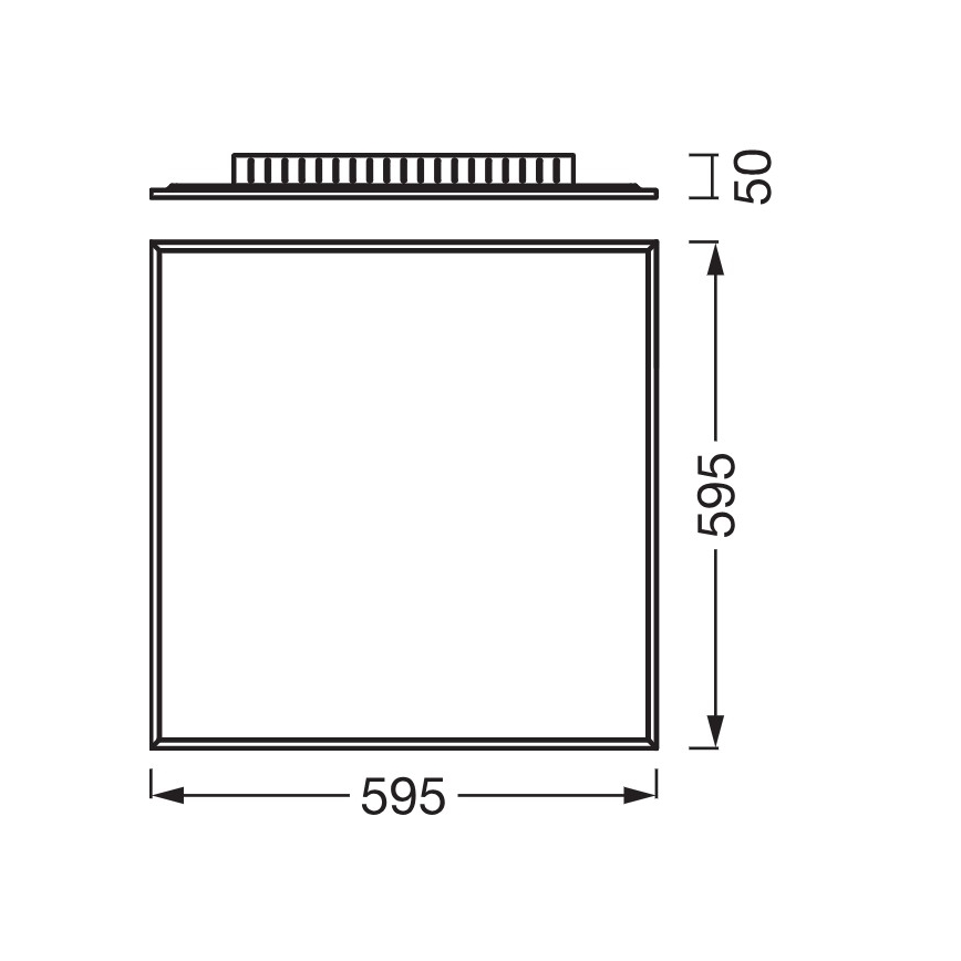 Osram - Nadgradni LED panel PLANON LED/40W/230V 4000K 60x60 cm bijela